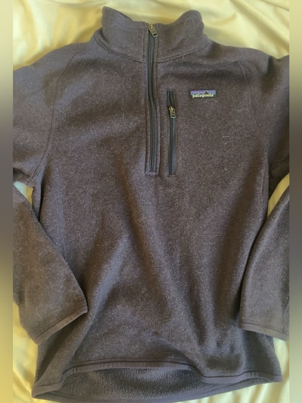 Patagonia Quarter-Zip Fleece Pullover - Dark purple